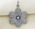 Pave Diamond Daisy Flower Pendant, (DPL-2233)